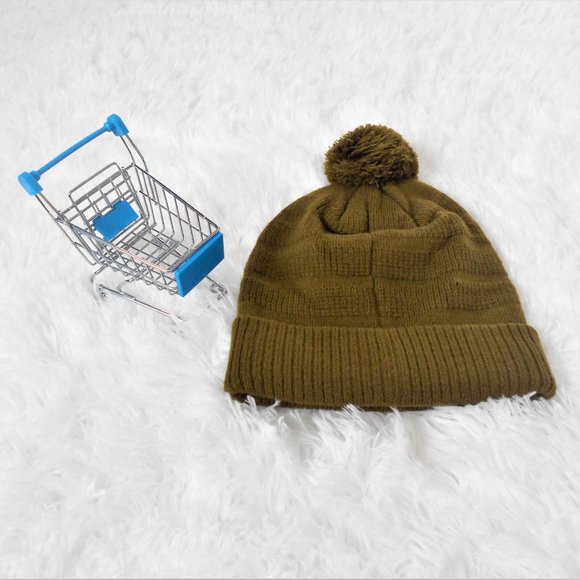 Nike Jumpman Youth Boys Pom Pom Beanie Militia Green - Picture 2 of 6